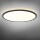 LED-Deckenleuchte mit Hintergrundbeleuchtung VIDEX DL5R 44W 3000K-4000K-5000K 220V Schwarz