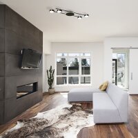 Deckenstrahler VIDEX für 4xGX53 Lampe VL-SPF21B-BB Schwarz mit dekorativer Beleuchtung Kronleuchter