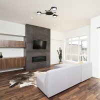 Deckenstrahler VIDEX für 3xGX53 Lampe VL-SPF20B-BB Schwarz mit dekorativer Beleuchtung Kronleuchter