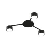 Deckenstrahler VIDEX für 3xGX53 Lampe VL-SPF20B-B Schwarz