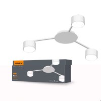 Deckenstrahler VIDEX für 3xGX53 Lampe VL-SPF20B-W...