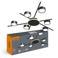 Deckenstrahler VIDEX für 6xGX53 Lampe VL-SPF22B-BB...