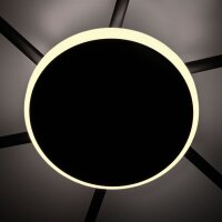 Deckenstrahler VIDEX für 6xGX53 Lampe VL-SPF22B-BB Schwarz mit dekorativer Beleuchtung Kronleuchter