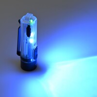Wiederaufladbare Mini LED Taschenlampe VIDEX VLF-AK012 400Lm 5000K mit UV Rotlicht Schlüsselanhänger