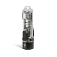 Wiederaufladbare Mini LED Taschenlampe VIDEX VLF-AK012 400Lm 5000K mit UV Rotlicht Schlüsselanhänger