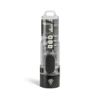 Wiederaufladbare Mini LED Taschenlampe VIDEX VLF-AK012 400Lm 5000K mit UV Rotlicht Schlüsselanhänger