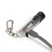 Wiederaufladbare Mini LED Taschenlampe VIDEX VLF-AK012 400Lm 5000K mit UV Rotlicht Schlüsselanhänger