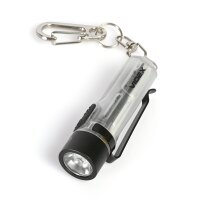 Wiederaufladbare Mini LED Taschenlampe VIDEX VLF-AK012 400Lm 5000K mit UV Rotlicht Schlüsselanhänger