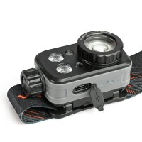 Wiederaufladbare LED-Stirnlampe VIDEX VIDEX VLF-H046Z 500Lm 5000K Kopflampe mit Bewegungssensor und Grün- Rotlicht Headlamp
