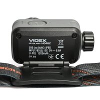 Wiederaufladbare LED-Stirnlampe VIDEX VIDEX VLF-H046Z 500Lm 5000K Kopflampe mit Bewegungssensor und Grün- Rotlicht Headlamp