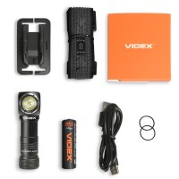 Wiederaufladbare LED-Taschenlampe VIDEX VLF-A056H 200Lm 5000K Stirnlampe Rotlicht Magnet