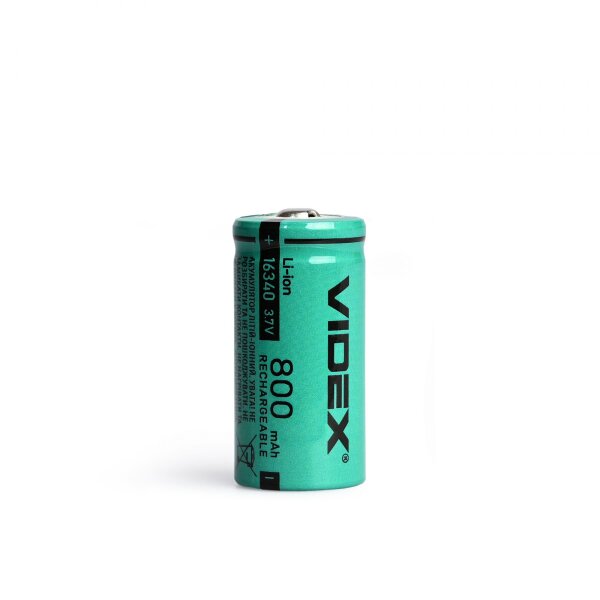 Wiederaufladbarer Akku Videx Li-Ion 16340 800mAh 3,7V