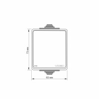 Aufputz Außenschalter Ein-/Ausschalter 1-fach IP65 Grau VIDEX BINERA