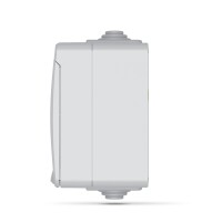 Aufputz Außensteckdose 2-fach Schuko IP65 Grau VIDEX BINERA