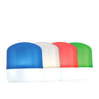 Wiederaufladbare LED-Leuchte Campinglampe Zeltlampe Ambientelampe RGB mit Fernbedienung Anhänger Magnet VIDEX VL-NL103W-R
