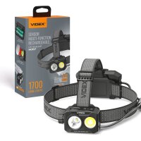 Wiederaufladbare LED-Stirnlampe VIDEX VLF-H057 1700Lm...