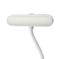 LED Akku dimmbare Buchlampe Klemmleuchte Leselampe VIDEX 60Lm 6500/4000/3000K Weiß