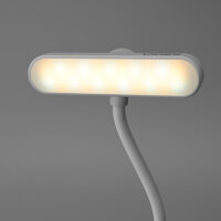 LED Akku dimmbare Buchlampe Klemmleuchte Leselampe VIDEX 60Lm 6500/4000/3000K Weiß