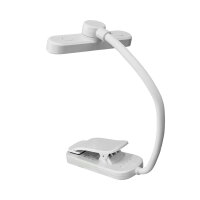 LED Akku dimmbare Buchlampe Klemmleuchte Leselampe VIDEX 60Lm 6500/4000/3000K Weiß