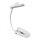 LED Akku dimmbare Buchlampe Klemmleuchte Leselampe VIDEX 60Lm 6500/4000/3000K Weiß