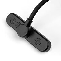 LED Akku dimmbare Buchlampe Klemmleuchte Leselampe VIDEX 60Lm 6500/4000/3000K Schwarz
