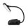 LED Akku dimmbare Buchlampe Klemmleuchte Leselampe VIDEX 60Lm 6500/4000/3000K Schwarz