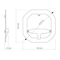LED Modul VIDEX VL-MLC-50C 50W 3CCT 3000K/4000K/6500K (Ersatzteil für Deckenleuchte)