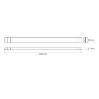 LED Linearlampe VIDEX 36W-32W-28W 1.2М 6500-5000-4000K Weiß Linienleuchte Batten Light