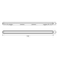 LED Linearlampe IP65 VIDEX 36W 1.2М 5000K 5760 Lm Schwarz Batten Light