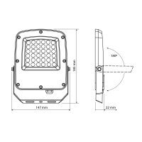 LED Flutlicht VIDEX F5 30W-CCT 6500-5000-3000K Weiß Fluter IP65