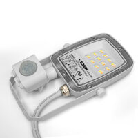 LED Flutlicht mit Bewegungsmelder VIDEX F5 PIR 10W-CCT 1000Lm 6500-5000-3000K Weiß IP65
