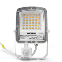 LED Flutlicht mit Bewegungsmelder VIDEX F5 PIR 30W-CCT 3000Lm 6500-5000-3000K Weiß IP65