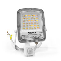 LED Flutlicht mit Bewegungsmelder VIDEX F5 PIR 30W-CCT 3000Lm 6500-5000-3000K Weiß IP65