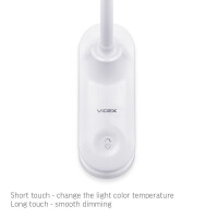 LED dimmbare Schreibtischlampe VIDEX 6W Helsinki Weiß