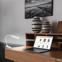 LED dimmbare Schreibtischlampe VIDEX 6W Klemmleuchte Weiß