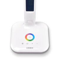 LED dimmbare Schreibtischlampe VIDEX 7,5W TF05W-RGB Desk Lamp Nairobi Weiß